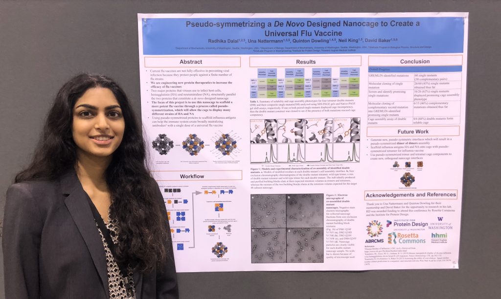 Radhika wins poster award at ABRCMS! Institute for Protein Design